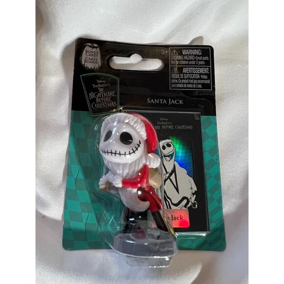 Nightmare Before Christmas Figure SANTA JACK w/ Collectible Bonus Card Disney - Picture 3 of 5
